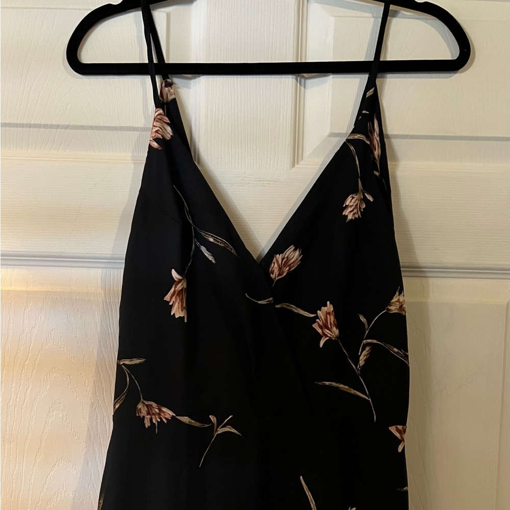 Nordstrom Lush Navy Floral Dress Size L